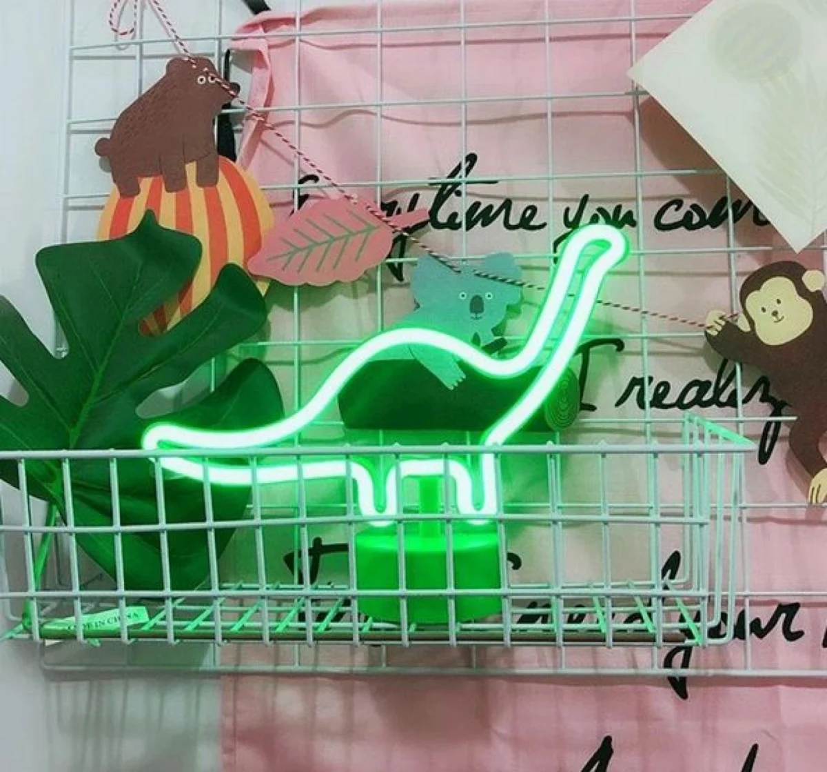 Διακοσμητικό NEON Φωτιστικό Ποτήρι Κρασιού - Decoration Lamp Lightning 26x14cm