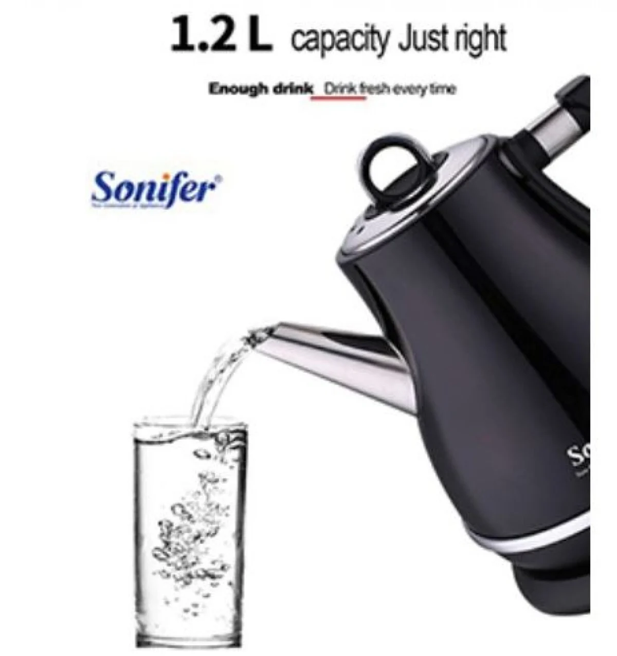 Βραστήρας 1.7lt 2200W Λευκός Hoomei HM-5550