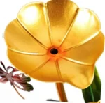 Διακοσμητικό Συντριβάνι Feng Shui Εσωτερικού & Εξωτερικού Χώρου 220V με Φωτισμό LED, Χρυσά - Πράσινα Φύλλα, Πεταλούδα & Πέτρες 23x12x12cm