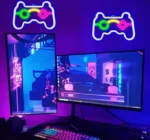 Διακοσμητικό NEON Φωτιστικό Χειριστήριο Παιχνιδομηχανής - Decoration Lamp Gamepad 17x25 cm