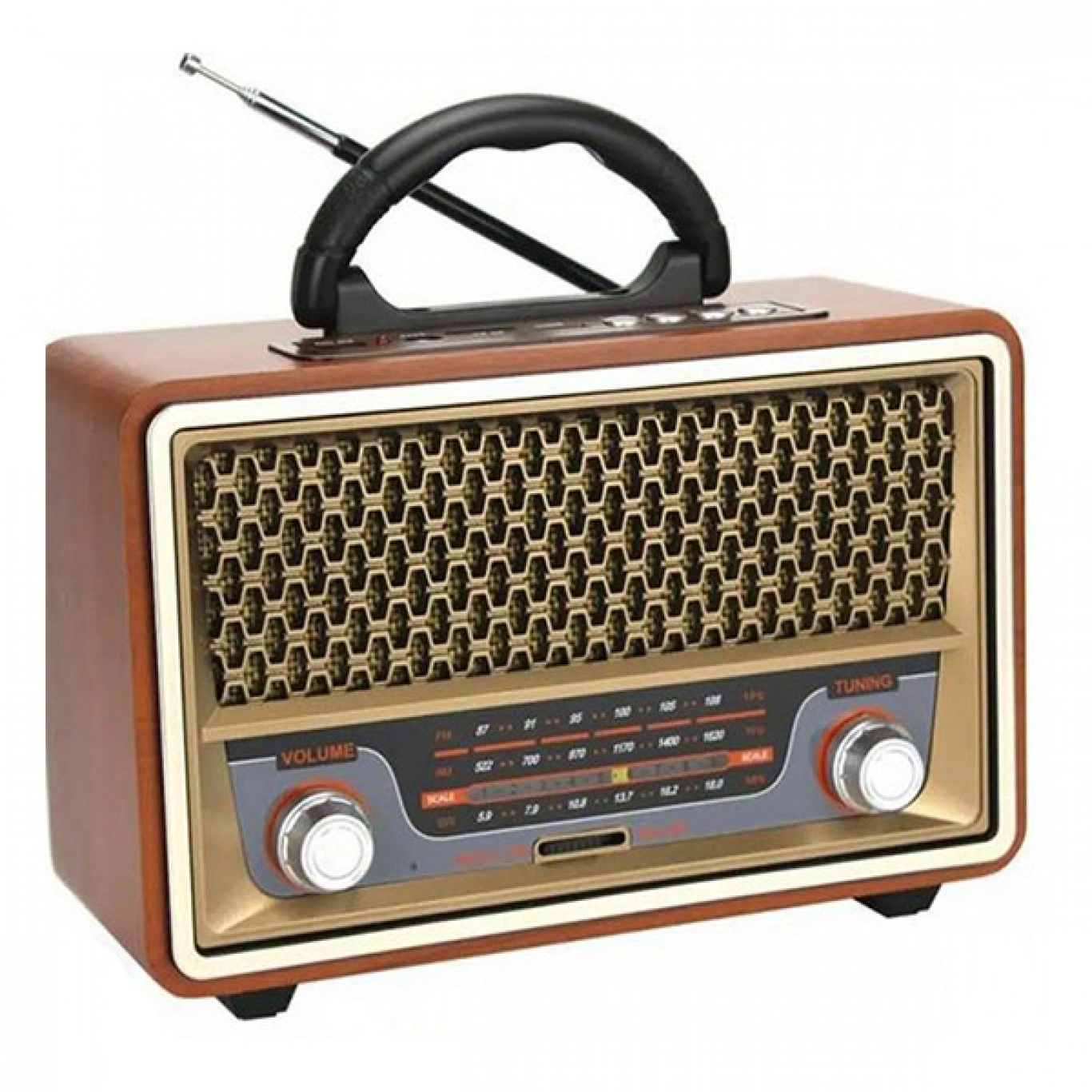 Φορητό Retro Επιτραπέζιο Ραδιόφωνο Επαναφορτιζόμενο με USB M-157BT – Καφέ Φορητό Retro Επιτραπέζιο Ραδιόφωνο Επαναφορτιζόμενο με USB M-157BT – Καφέ