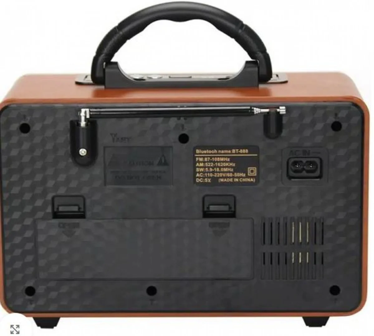 Φορητό Retro Επαναφορτιζόμενο Ραδιόφωνο & Mp3 Player με Τηλεχειριστήριο FM/AM/SW3, USB, SD/ TF CARD, AUX - MEIER M-115BT