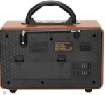 Φορητό Retro Επαναφορτιζόμενο Ραδιόφωνο & Mp3 Player με Τηλεχειριστήριο FM/AM/SW3, USB, SD/ TF CARD, AUX - MEIER M-115BT