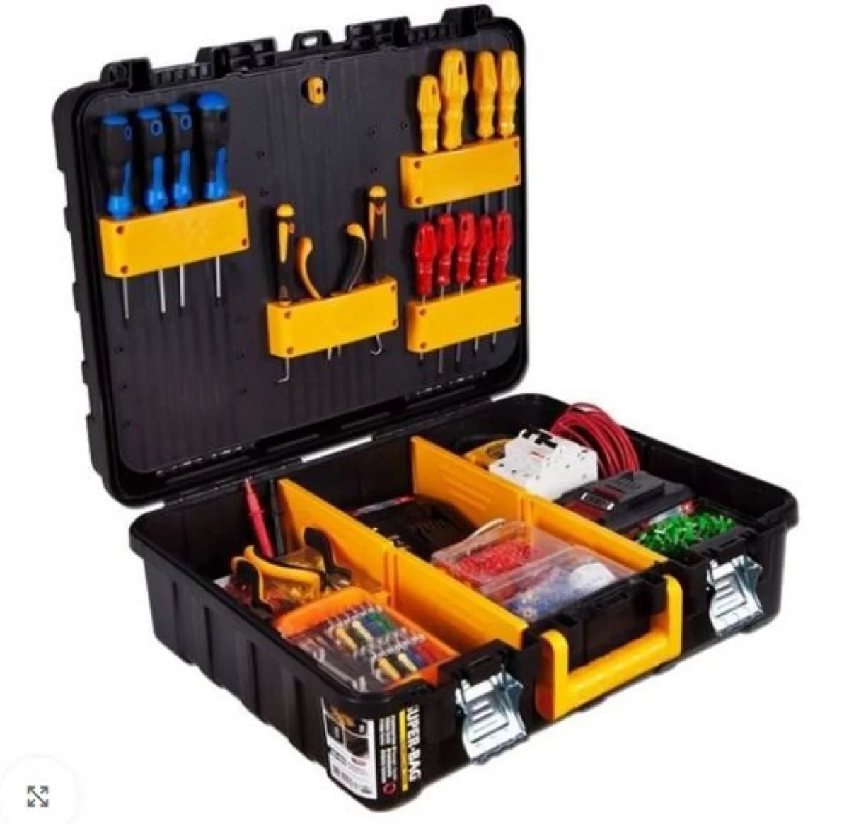 Βαλίτσα Εργαλειοθήκη με Μεταλλικά Κουμπώματα και Θήκες Super-Bag 19″ 48×39.8×18εκ