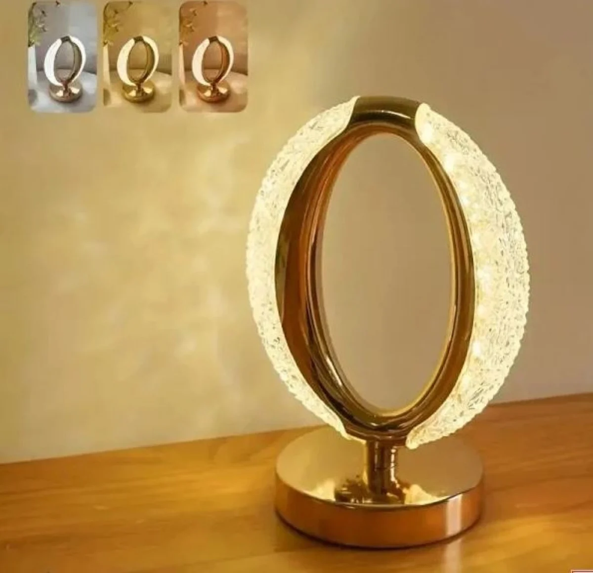 Επαναφορτιζόμενο LED Διακοσμητικό Λουλούδι Φωτιστικό με Εφέ Κρυστάλλου 15x10x17