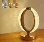 Επαναφορτιζόμενο LED Διακοσμητικό Λουλούδι Φωτιστικό με Εφέ Κρυστάλλου 15x10x17