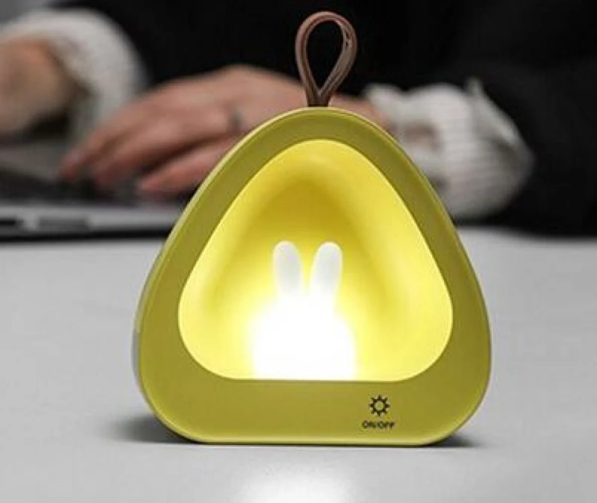 LED Παιδικό Επαναφορτιζόμενο USB Φωτάκι Νυκτός - Λαγουδάκι με Ρυθμιζόμενες Λειτουργίες Φωτισμού