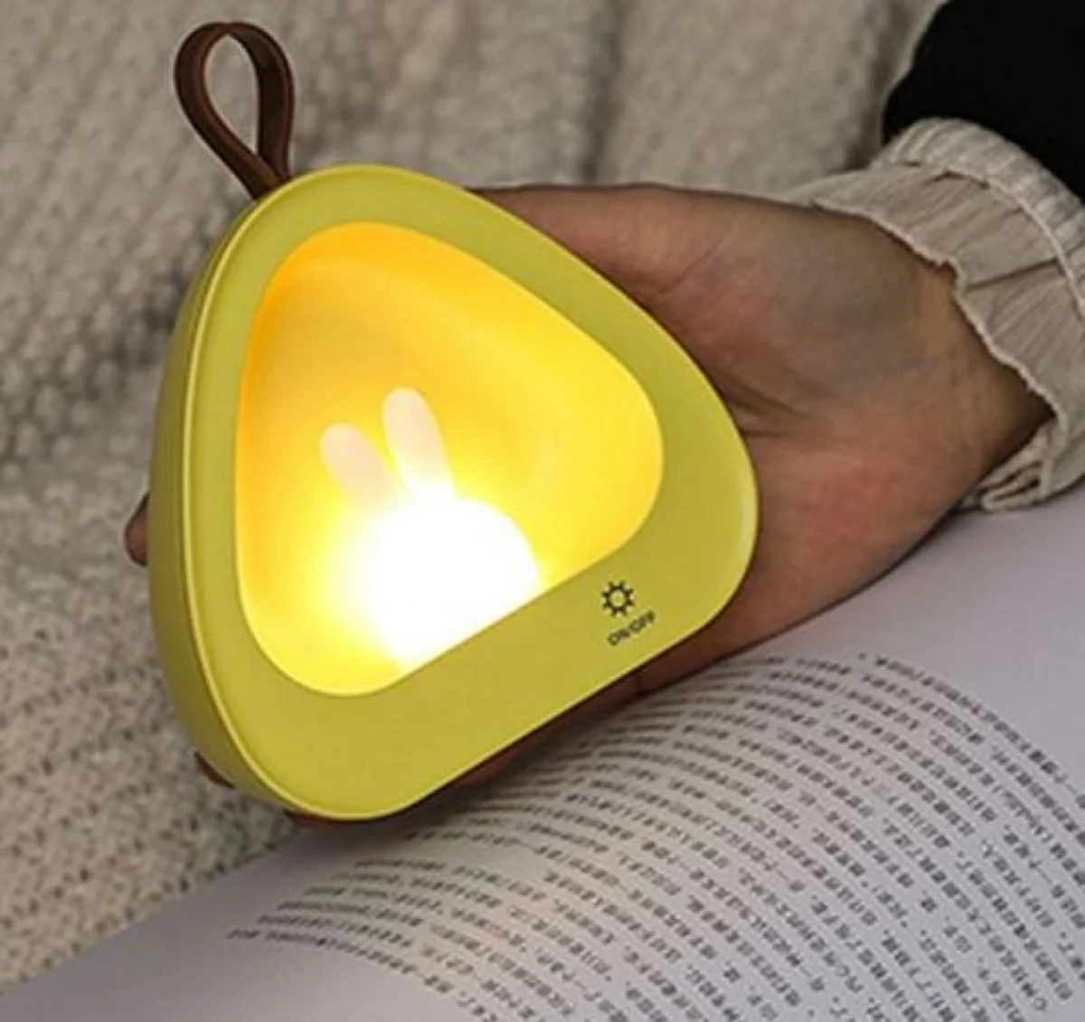 LED Παιδικό Επαναφορτιζόμενο USB Φωτάκι Νυκτός - Λαγουδάκι με Ρυθμιζόμενες Λειτουργίες Φωτισμού