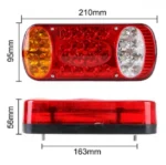 Φανάρι με Φλάς και Φως Οπισθεν Φορτηγού-Τρακτέρ - 12-24v