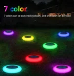 Σετ 2 Τεμαχίων Led Ηλιακά Φωτιστικά με Πάσαλο σε Σχήμα Ufo