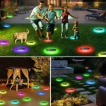 Σετ 2 Τεμαχίων Led Ηλιακά Φωτιστικά με Πάσαλο σε Σχήμα Ufo