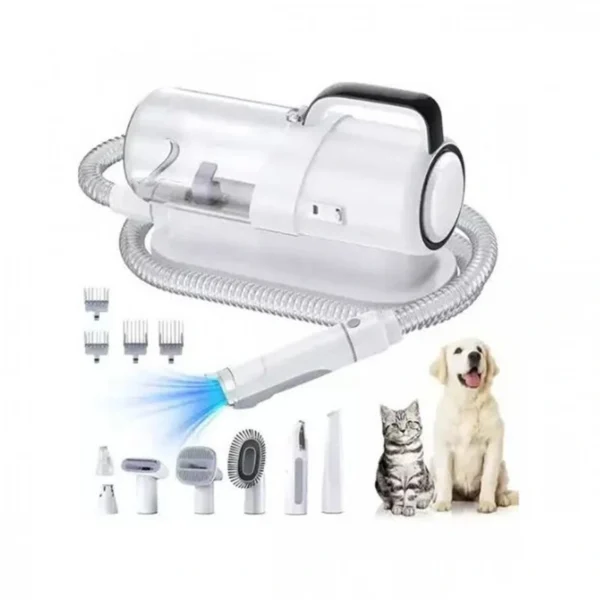 Κουρευτική Μηχανή Σκύλων Ρεύματος με Ηλεκτρική Σκούπα 2 σε 1 300W με Κάδο 2.3l