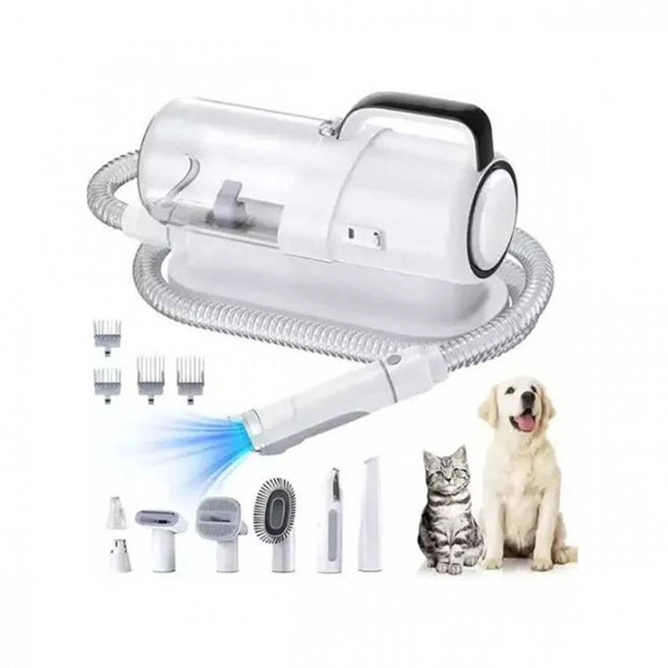 Κουρευτική Μηχανή Σκύλων Ρεύματος με Ηλεκτρική Σκούπα 2 σε 1 300W με Κάδο 2.3l Κουρευτική Μηχανή Σκύλων Ρεύματος με Ηλεκτρική Σκούπα 2 σε 1 300W με Κάδο 2.3l