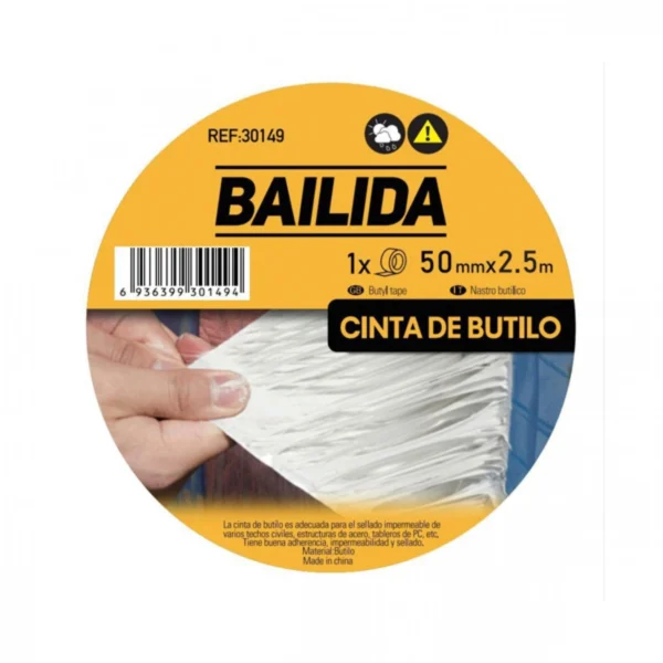 Αδιάβροχη Μεταλλική Μονωτική Ταινία με Βουτυλικό Καουτσούκ 5cm x 2,5m