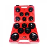 Πλήρες Σετ 15 Τεμαχίων Μπουλονόκλειδα με Προσαρμογέα για Φίλτρο Λαδιού 65– 100mm με Βαλιτσάκι Μεταφοράς