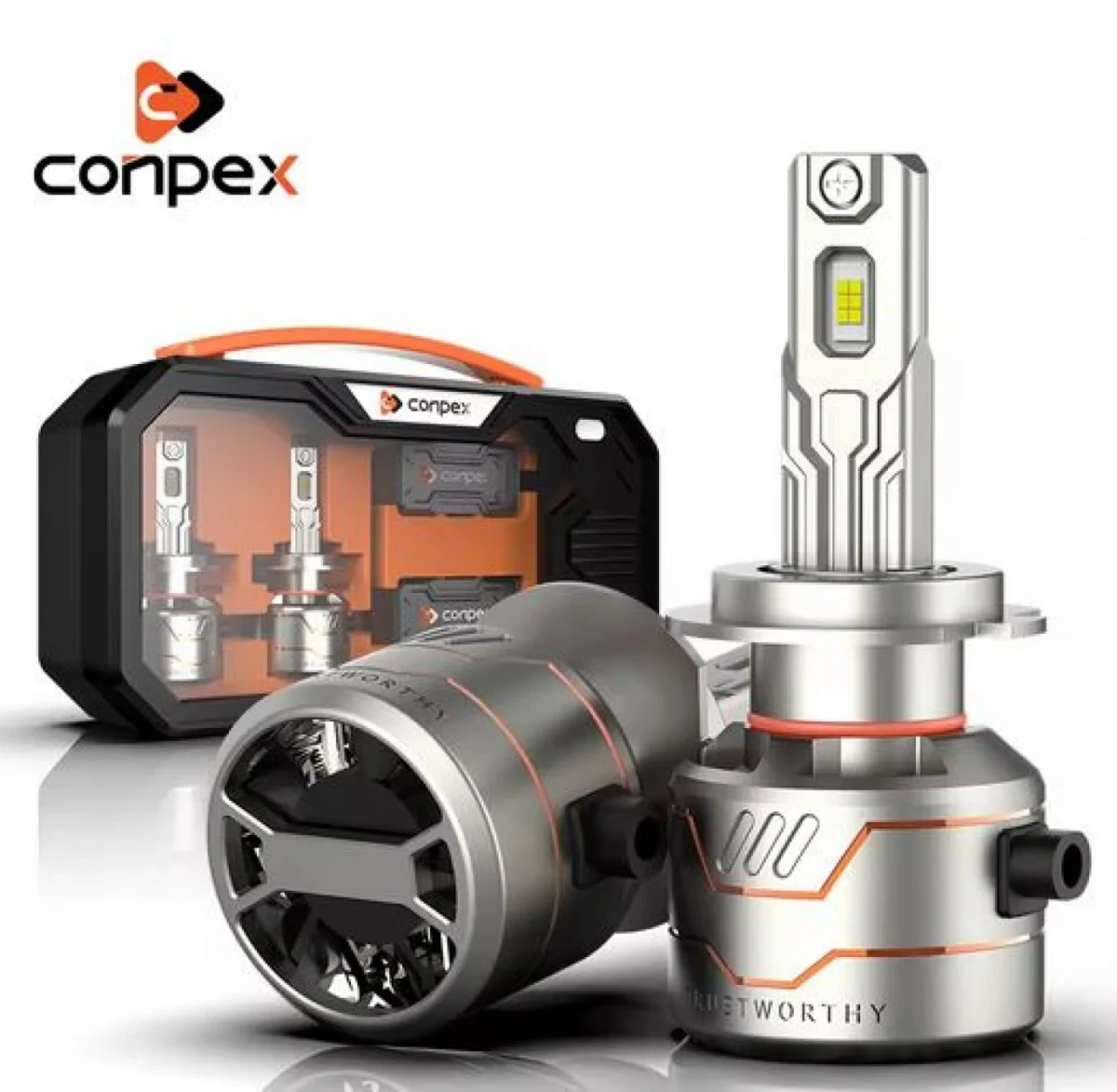 2 x Λαμπτήρες Conpex X8 Full Canbus LED Φώτα Πορείας Αυτοκινήτου 12V H11 100W (2x50W) 6000K 10000Lm