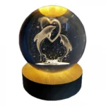 Φωτιστικό Κρυστάλλινη Σφαίρα Χαραγμένη Εσωτερικά με Λέιζερ -Πύργος του Eiffel