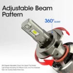 2 x Λαμπτήρες Conpex X8 Full Canbus LED Φώτα Πορείας Αυτοκινήτου 12V H11 100W (2x50W) 6000K 10000Lm