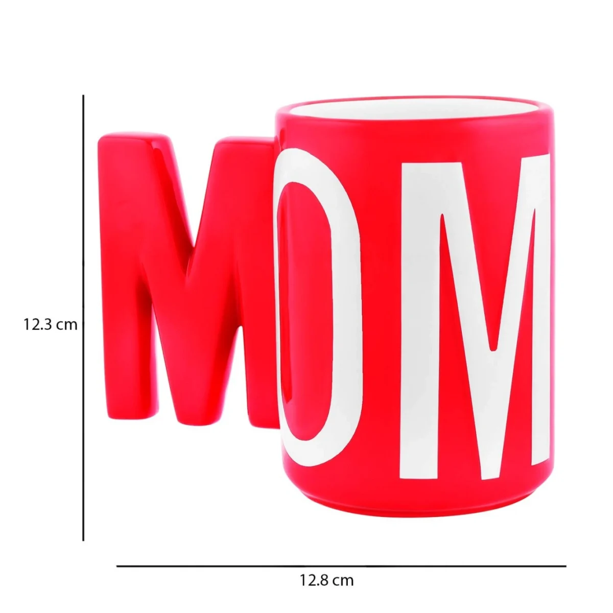 Ανάγλυφη Kεραμική Κούπα “MOM” Χωρητικότητας 450ml