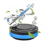 Περιστρεφόμενο Ηλιακό Αποσμητικό Χώρου Αυτοκινήτου με Διακοσμητικό Βιολί – Μπλε Καθαρός Ωκεανός