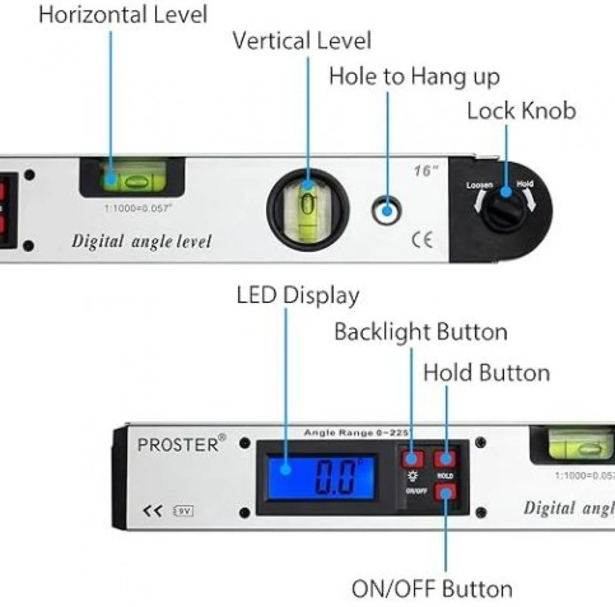 Μαγνητικό Αλφάδι Αλουμινίου 600mm Enghild YT-660B
