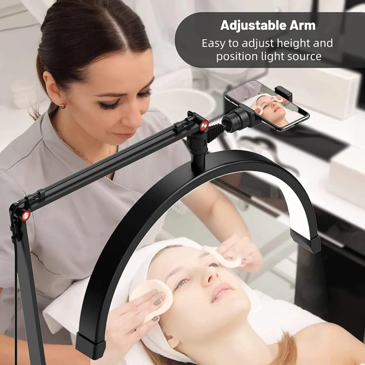 Κυρτό Φωτιστικό “Μισοφέγγαρο” με Ρυθμιζόμενο Φωτισμό και Βάση Στήριξης Clamp