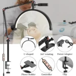 Κυρτό Φωτιστικό “Μισοφέγγαρο” με Ρυθμιζόμενο Φωτισμό και Βάση Στήριξης Clamp