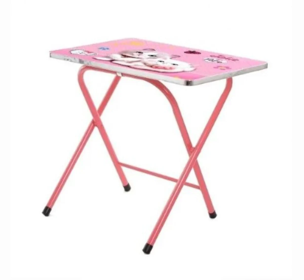Σετ Πτυσσόμενο Παιδικό Τραπεζάκι Καρεκλάκι Ροζ Γάτες Jolie Pet
