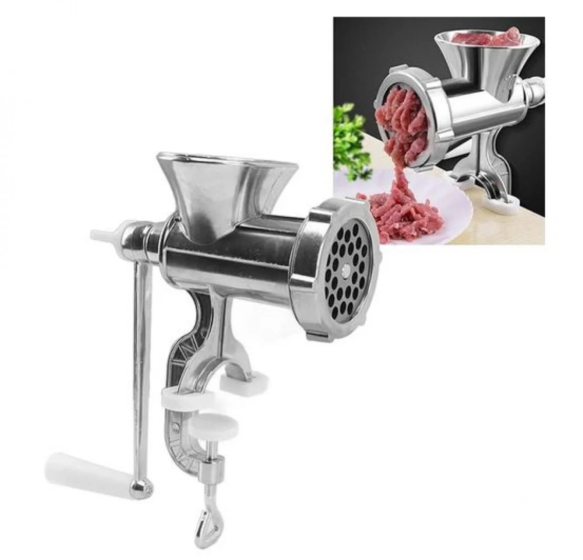 Χειροκίνητη Μηχανή Άλεσης Κιμά Παρασκευής Λουκάνικων και Κεμπαπ