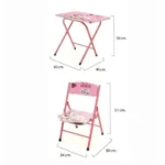 Σετ Πτυσσόμενο Παιδικό Τραπεζάκι Καρεκλάκι Ροζ Γάτες Jolie Pet
