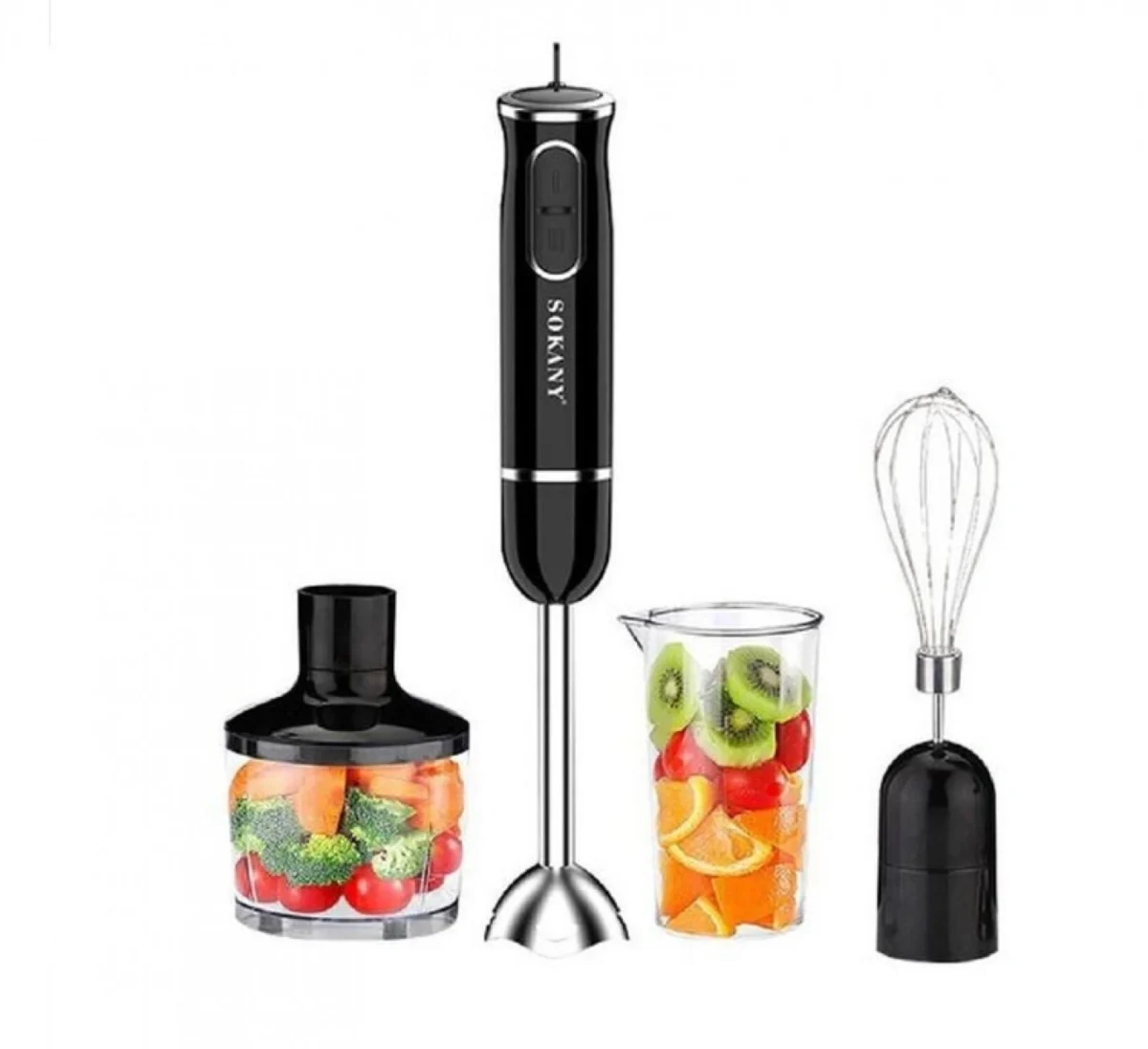 Μπλέντερ Χειρός με Ανοξείδωτη Ράβδο 400W Sokany SK-1721-4 Μαύρο