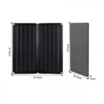 Αναδιπλούμενο Διπλό Ηλιακό Πάνελ 20W για Φόρτιση Φορητών Συσκευών με 2 USB