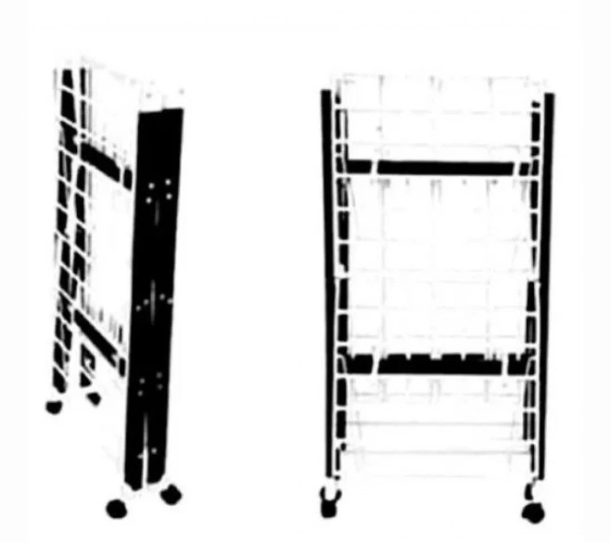 Μεταλλική Απλώστρα Ρούχων για Κάγκελο 32x60cm Αλουμινίου με Πλαστικές Λεπτομέρειες