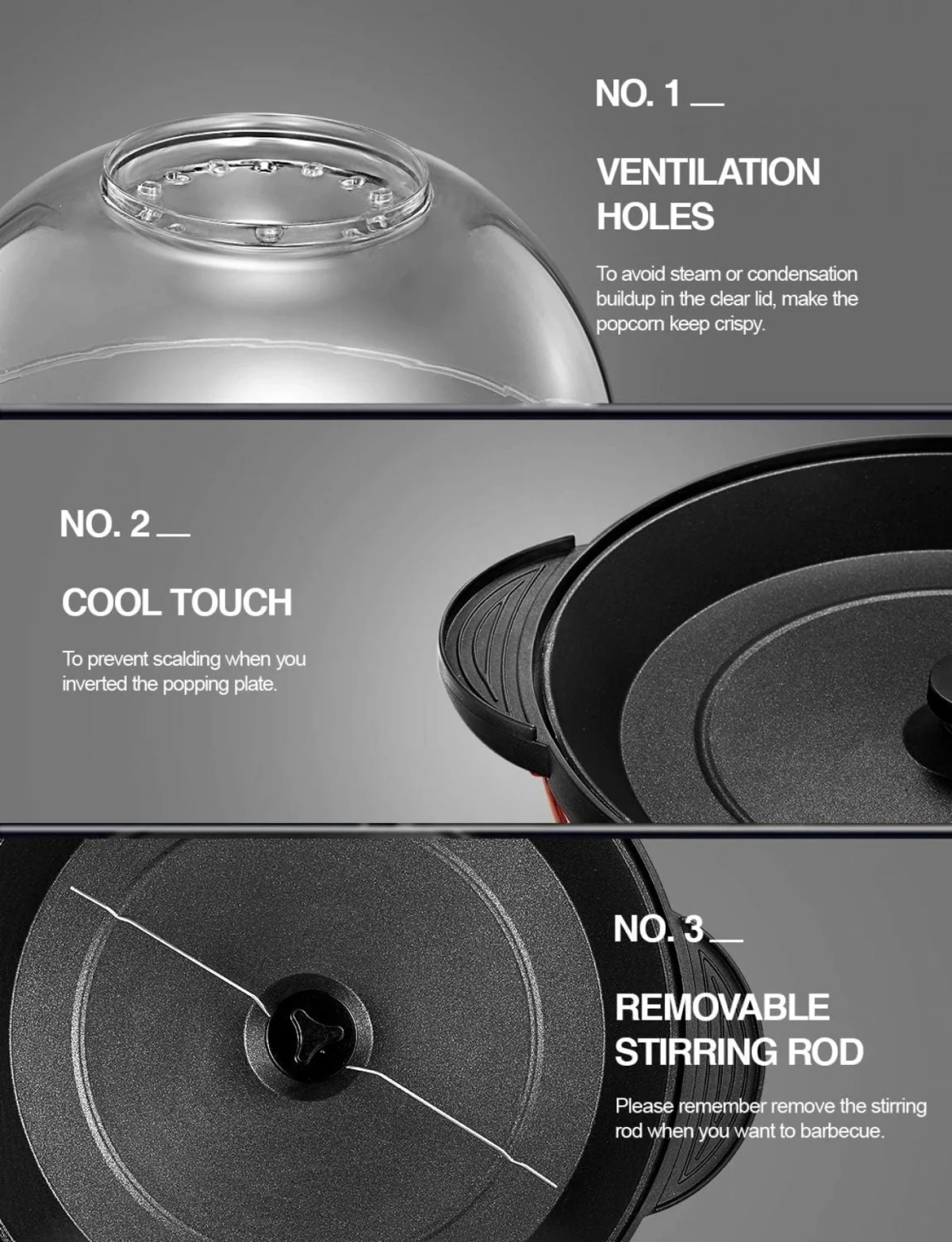 Συσκευή Ποπ-Κορν με ζεστό αέρα - DSP-KA2018 1200W - Popcorn Maker