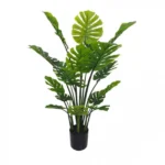 140cm Τεχνητό Διακοσμητικό Φυτό Φιλόδεντρο Σέλουμ σε Γλάστρα