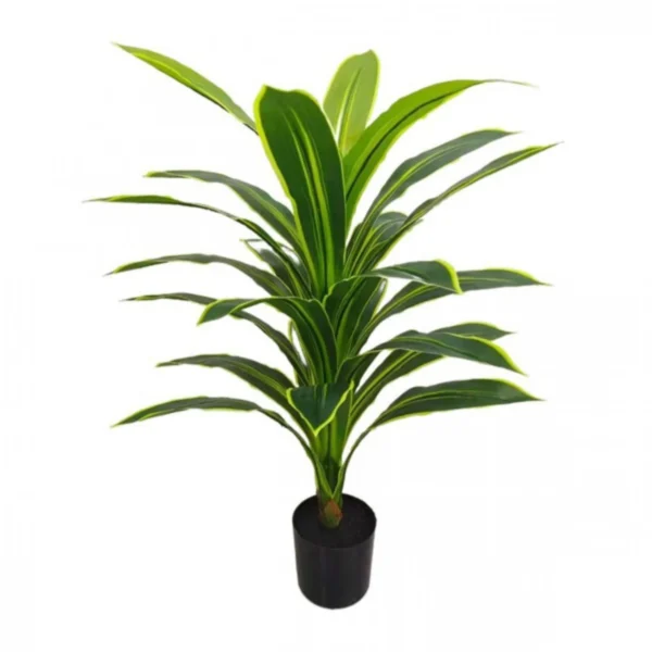 80cm Τεχνητό Διακοσμητικό Φυτό Δράκαινα σε Γλάστρα