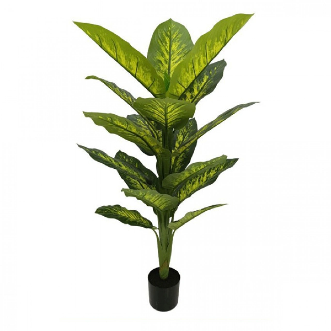 120cm Τεχνητό Διακοσμητικό Φυτό Ντινφεμπάχια σε Γλάστρα 120cm Τεχνητό Διακοσμητικό Φυτό Ντινφεμπάχια σε Γλάστρα