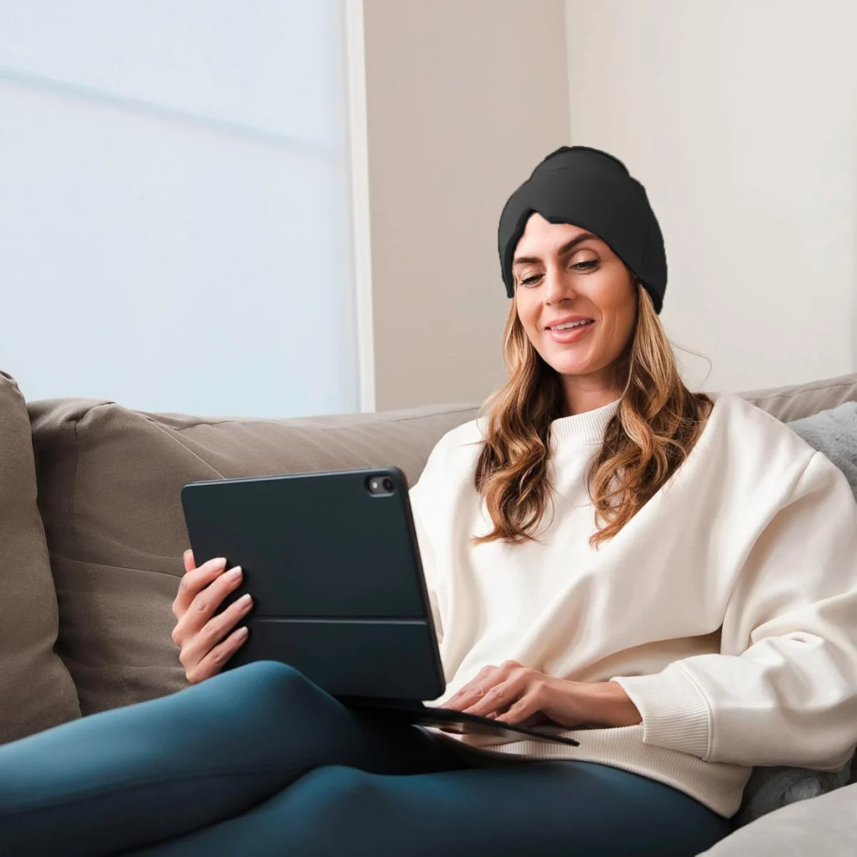 Μάσκα Κομπρέσα με Gel Παγοκύστη για Πονοκεφάλους και Ημικρανίες