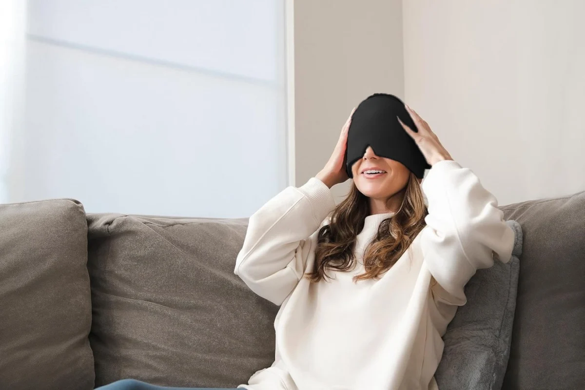 Μάσκα Κομπρέσα με Gel Παγοκύστη για Πονοκεφάλους και Ημικρανίες