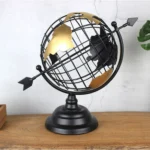 Μεταλλική Υδρόγειος Επιτραπέζια για Διακόσμηση Διαστάσεων 44x33 cm Prime