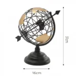 Μεταλλική Υδρόγειος Επιτραπέζια για Διακόσμηση Διαστάσεων 44x33 cm Prime