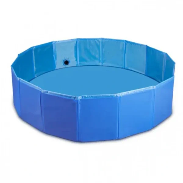 Πισίνα για Σκύλους Πτυσσόμενη Μπλε 20x80cm