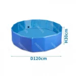 Πισίνα για Σκύλους Πτυσσόμενη, Μπλε, 30x120cm
