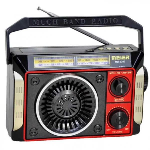 Φορητό Επαναφορτιζόμενο Ραδιόφωνο Meier® MD-9393 Ασημί