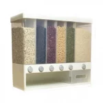 Επιτοίχιος και Επιτραπέζιος Διανεμητής για Όσπρια, Δημητριακά, Μπαχαρικά, Ξηρούς Καρπούς 10Lt με 5 Δοχεία