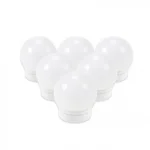 Εντυπωσιακός Led Αυτοκόλλητος Φωτισμός Τύπου Hollywood με 3 Χρώματα Φωτισμού Για Καθρέπτη Μακιγιάζ Τουαλέτας, USB (6τεμ.)