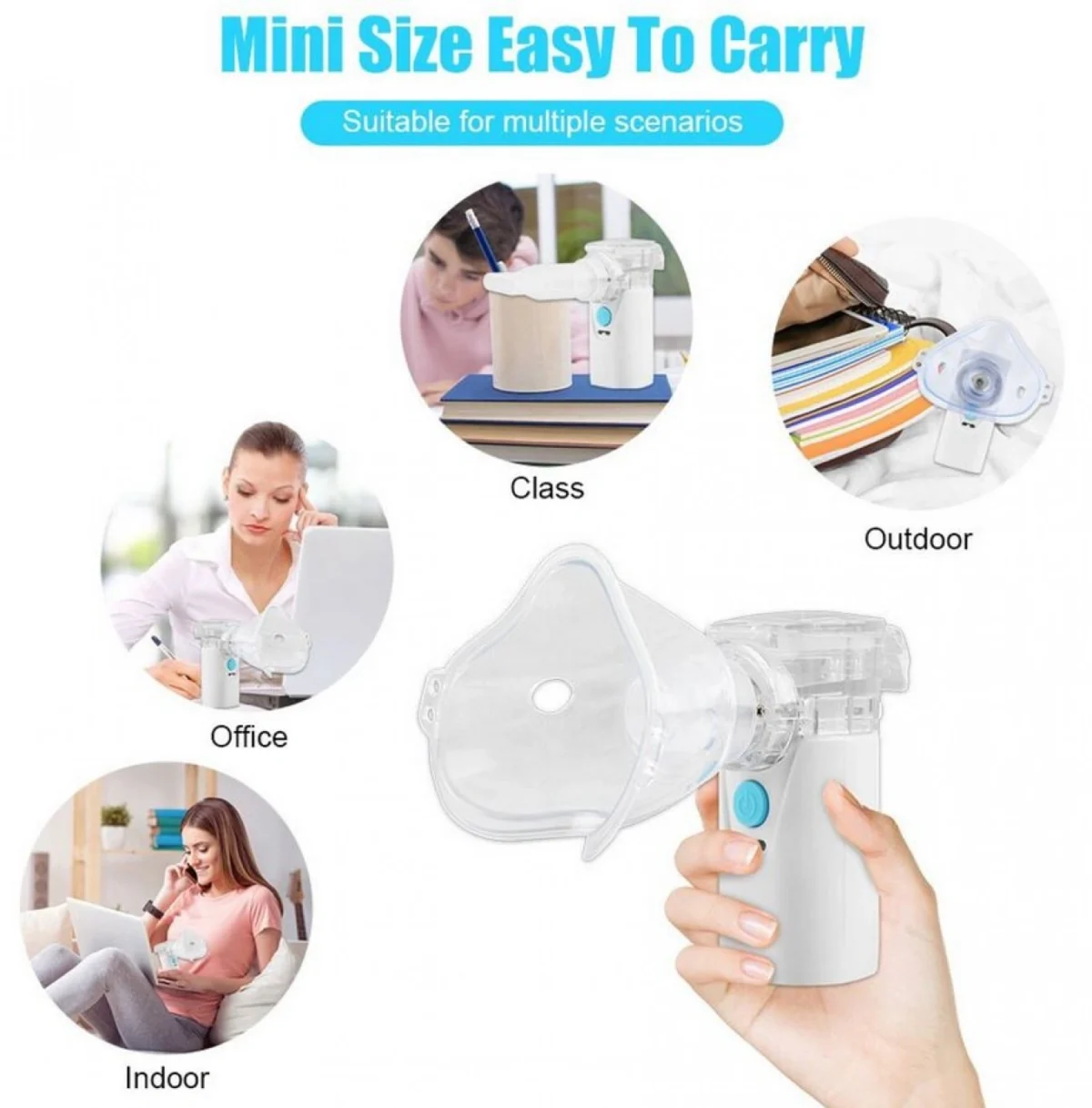 Επαναφορτιζόμενος Νεφελοποιητής Φαρμάκων για Βρέφη και Ενήλικες CK-AT019