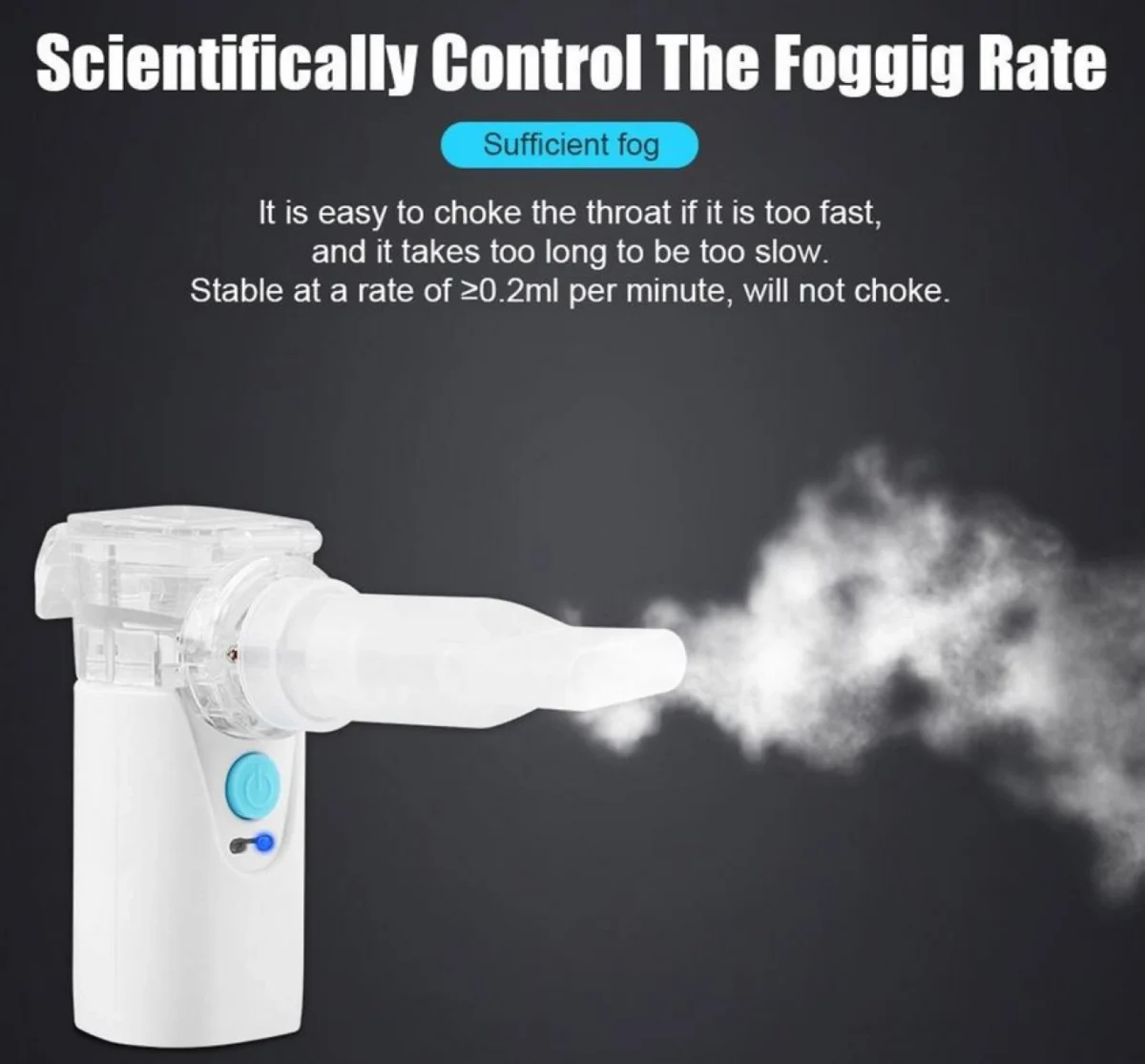 Επαναφορτιζόμενος Νεφελοποιητής Φαρμάκων για Βρέφη και Ενήλικες CK-AT019