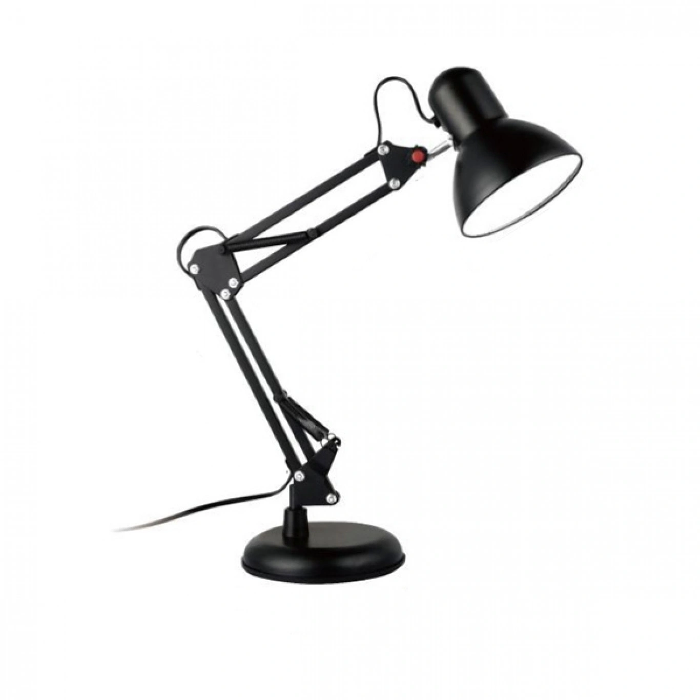 Φωτιστικό Γραφείου με Σπαστό Μεταλλικό Βραχίονα Σε Μαύρο Χρώμα, Ντουί Ε27 Φωτιστικό Γραφείου με Σπαστό Μεταλλικό Βραχίονα Σε Μαύρο Χρώμα, Ντουί Ε27