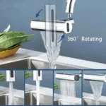 360° Περιστρεφόμενη Πολυλειτουργική Προέκταση Βρύσης Ακροφυσίου Νερού